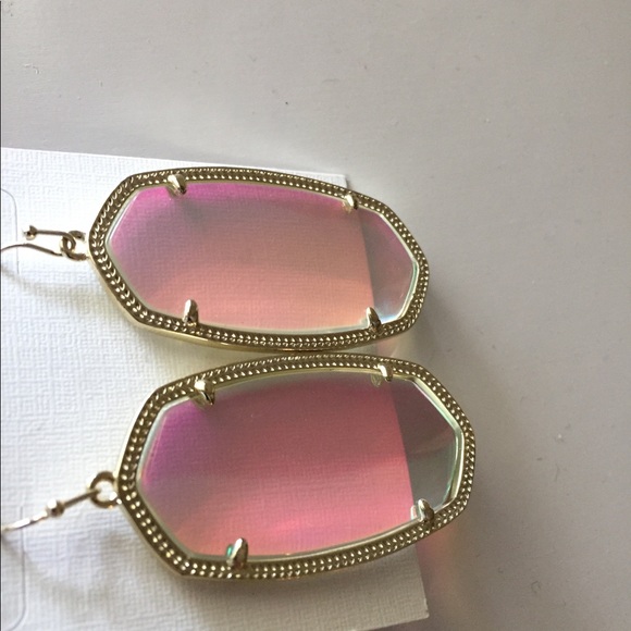 Kendra Scott Gold Iridescent Danielle Earrings - Picture 4 of 8